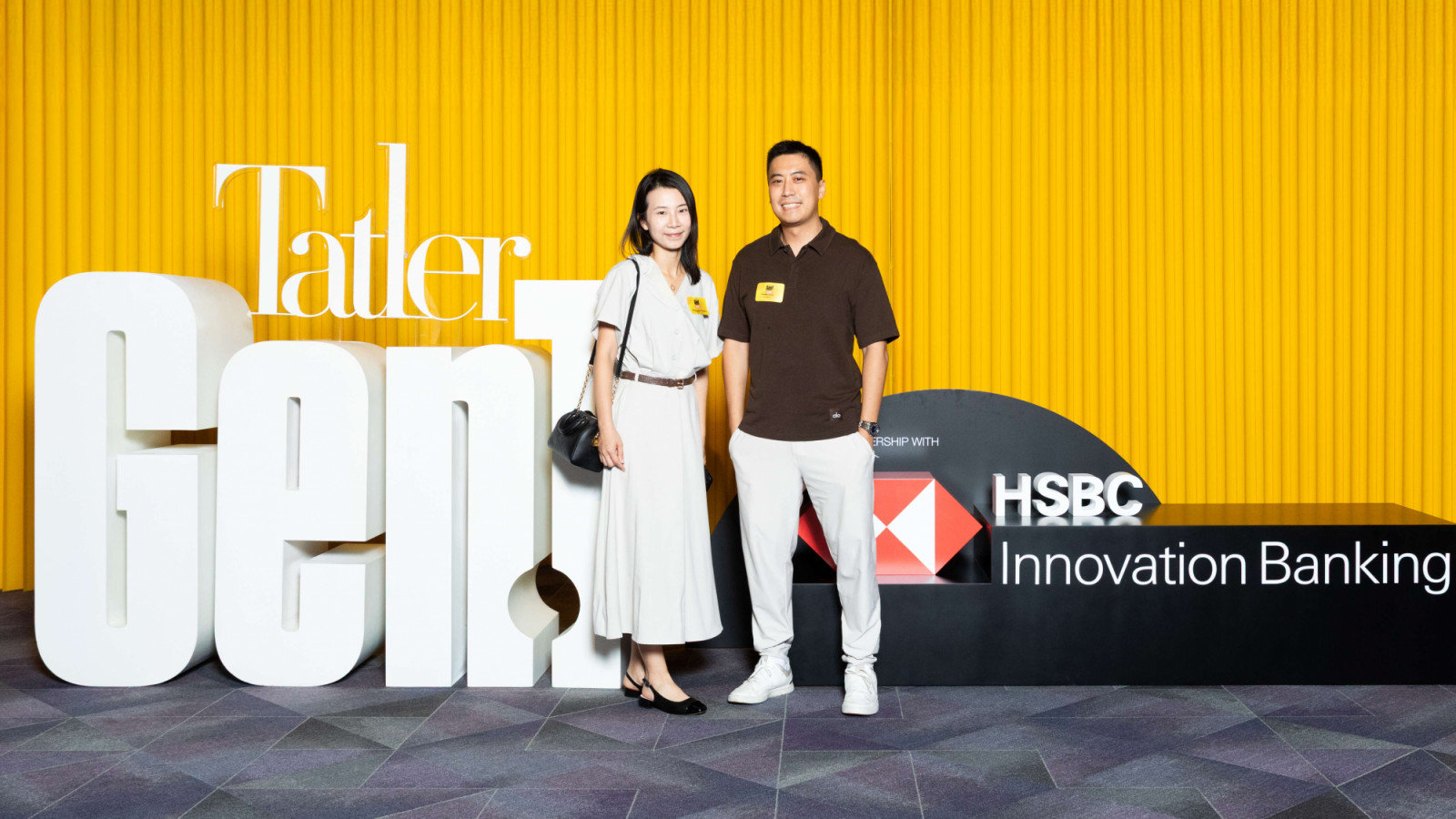 Maggie Kam, business director of Spaceship, and Kingsley Leung, co-founder and chairman of Great Bay Bio, pose for a photo (Photo: Carlos Hui)