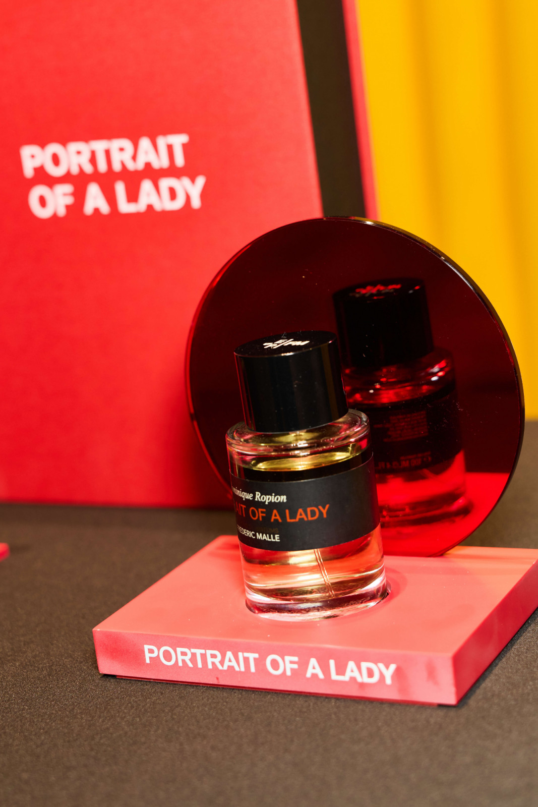 A bottle of fragrance called ‘Portrait of a Lady’ from the French perfume brand Frédéric Malle, which sponsored gifts for the attendees