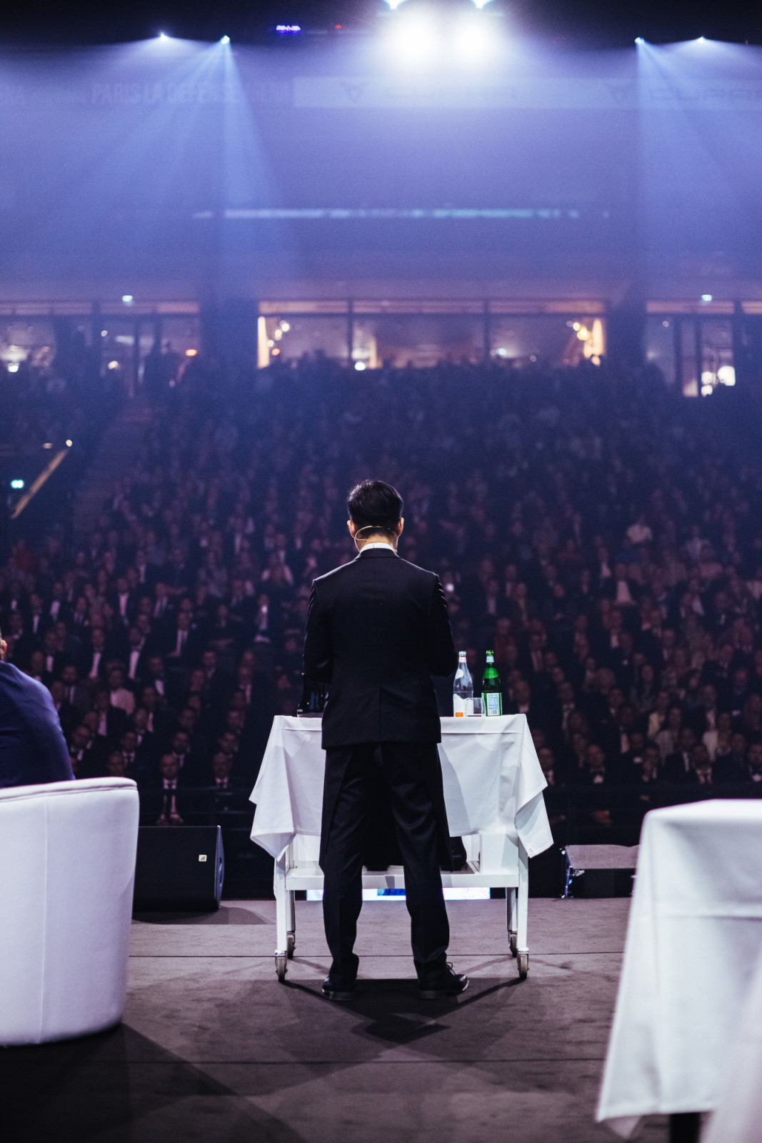 Choi at the 2023 ASI Best Sommelier of the World competition in Paris (Photo: ASI, HrvProd) Reeze Choi sommelier wine japan japanese wine vinoble