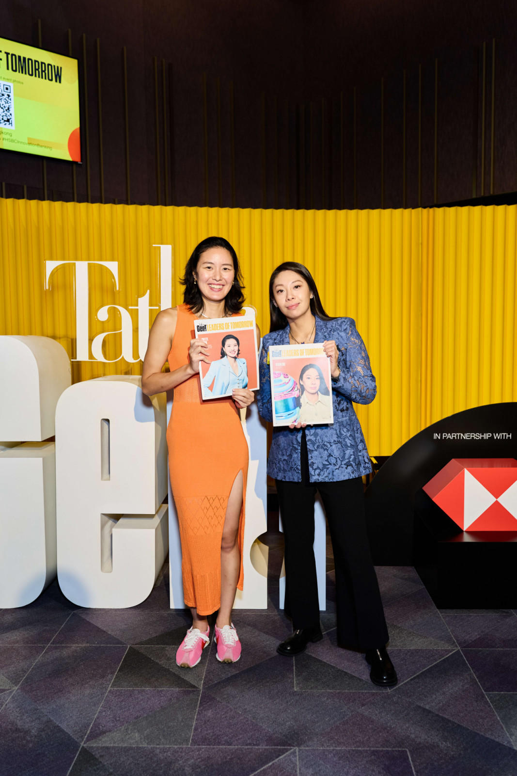 Yvette Kong, the founder of Arelyx and Transversal Lab, and racing driver Vivian Siu pose for a photo (Photo: Zed Leets)