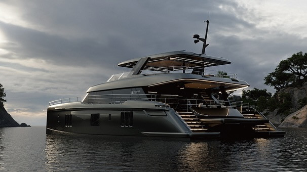 The Sunreef 80 Power “Not A Garage” edition