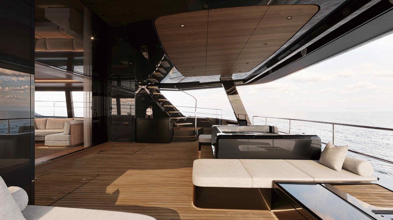 The outdoor terrace with a jacuzzi