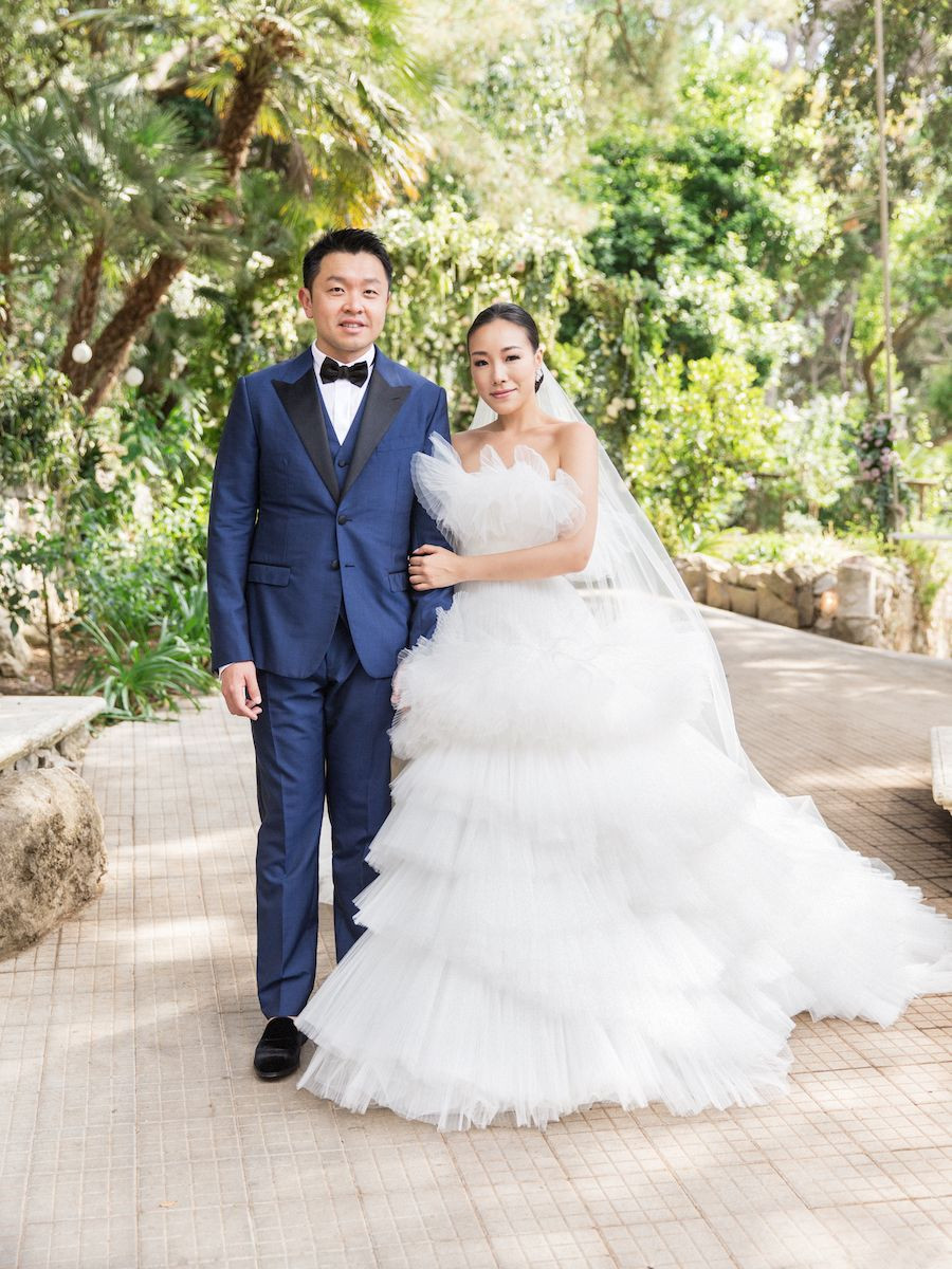 Social media influencer Feiping Chang made history with an Instagrammable wedding in Capri, the first ever held at Villa Lysis. (Photo: Aaron Delesie)