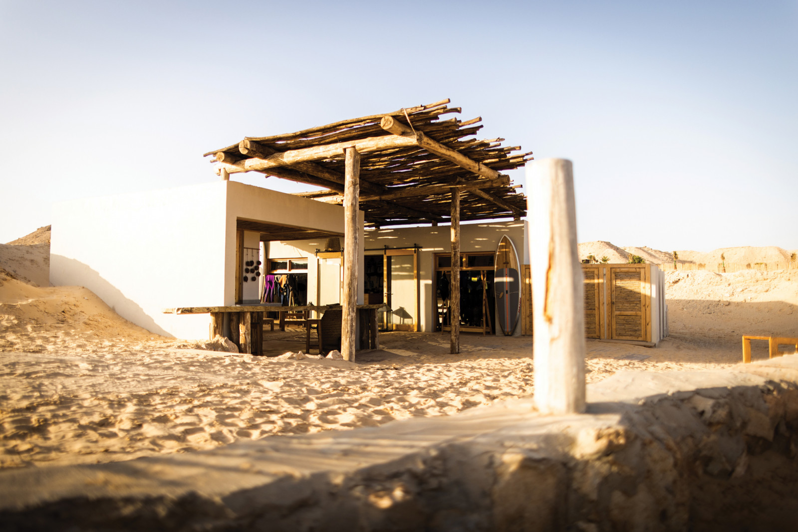 Kitesurfing hut at Habitas Caravan