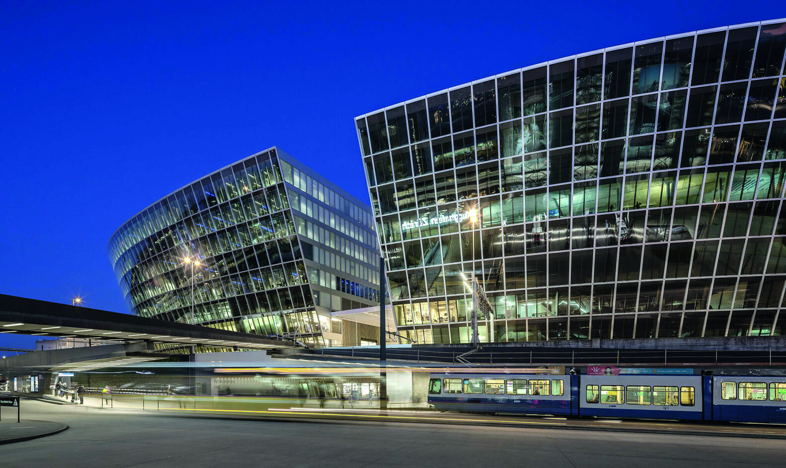 The double-skin glass facade of The Circle at Zurich Airport is designed for long-term clarity and energy performance