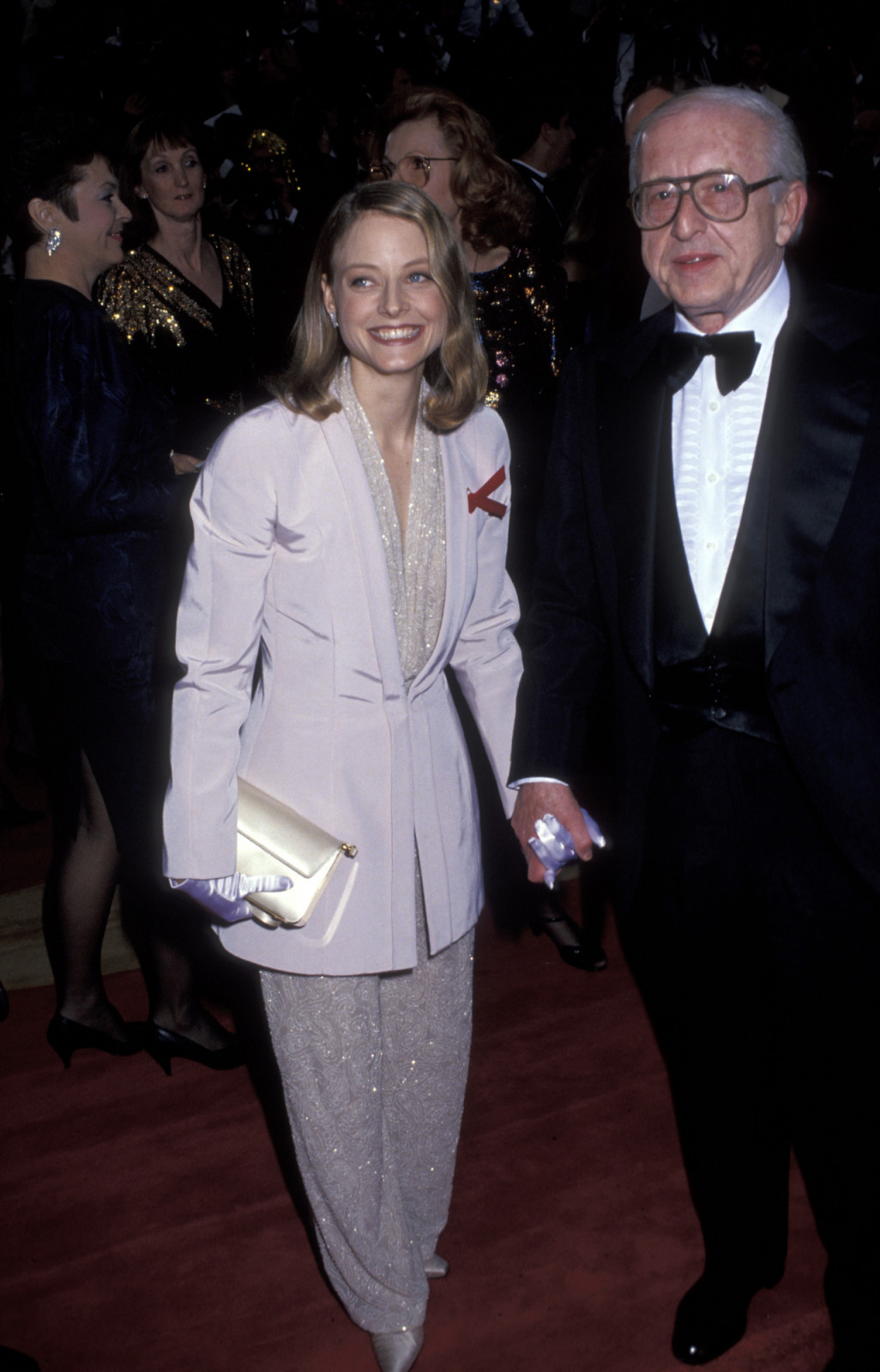 Jodie Foster and guest (Photo by Ron Galella, Ltd./Ron Galella Collection via Getty Images)