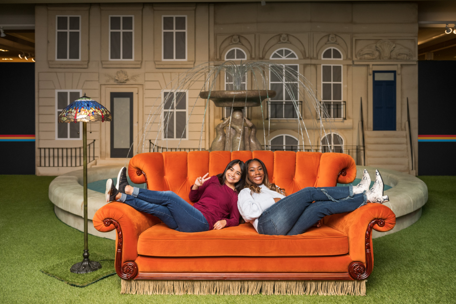 Get the chance to take a photo on the famous orange sofa from the show (Photo: courtesy of GMG Productions)