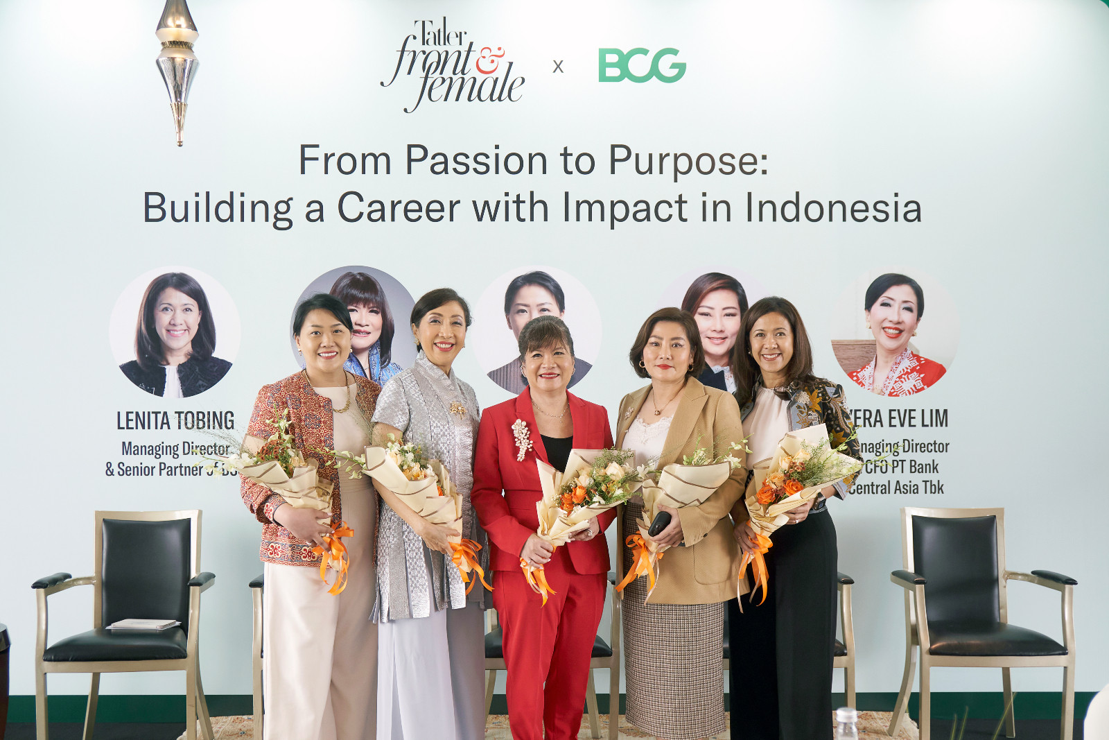 Dari kiri-kanan: Elvira Jakub, Vera Eve Lim, Shinta W. Kamdani, Febriany Eddy, dan Lenita Tobing
