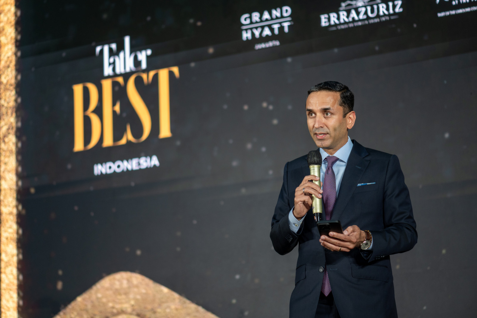 Pidato penyambutan dari Bapak Parveen Kumar, selaku General Manager Grand Hyatt Jakarta dan Keraton at the Plaza