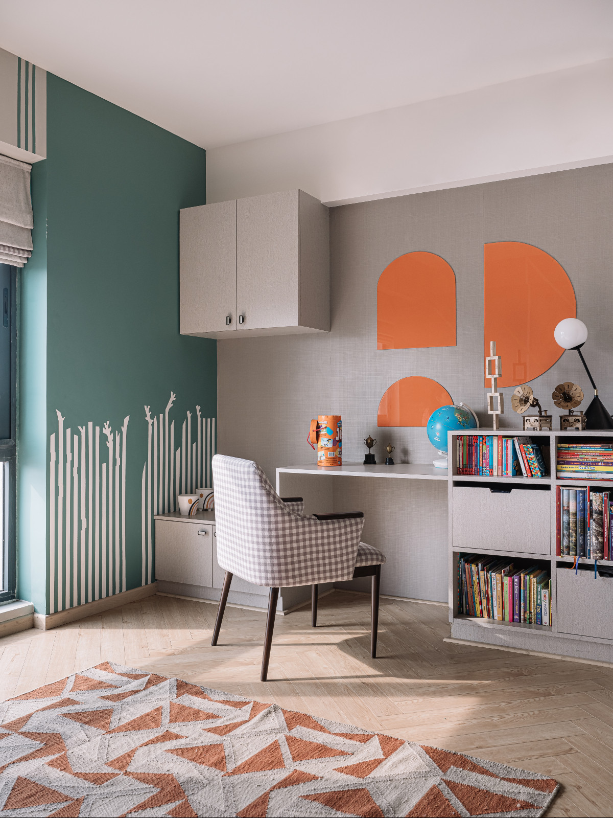 The kids' room in a Chennai, India home designed by Chestnut Storeys