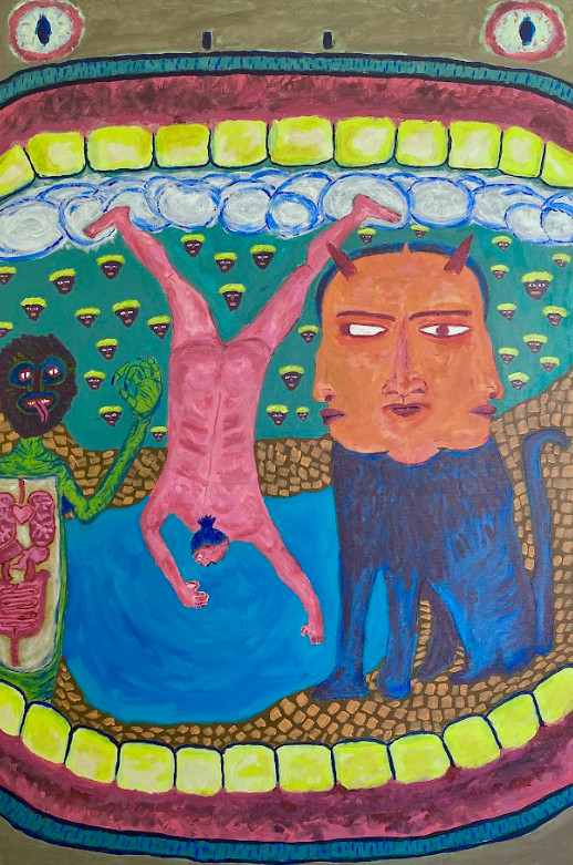 BB Suralta's “Untitled 13” (2025) Acrylic on Canvas, 36 x 48 inches