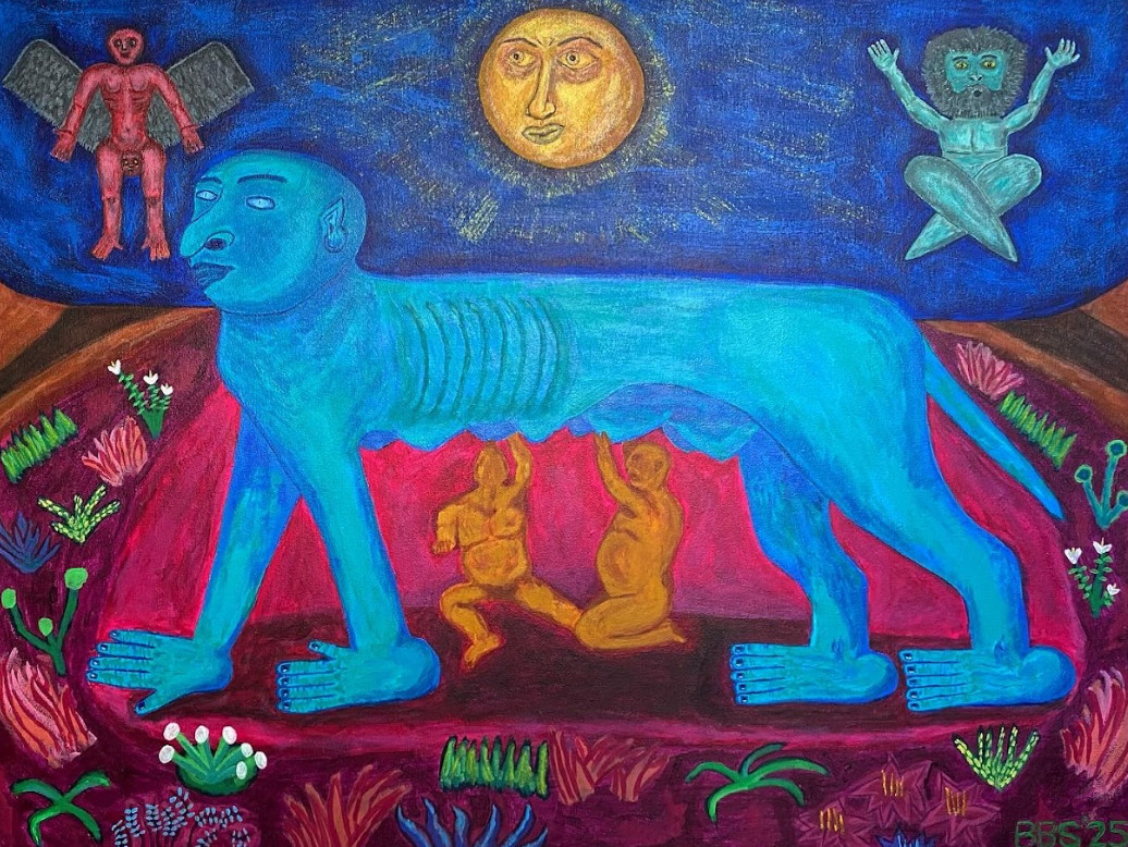 BB Suralta’s “Nasugbu Nocturne” (2025), Acrylic on Canvas, 36 x 48 inches