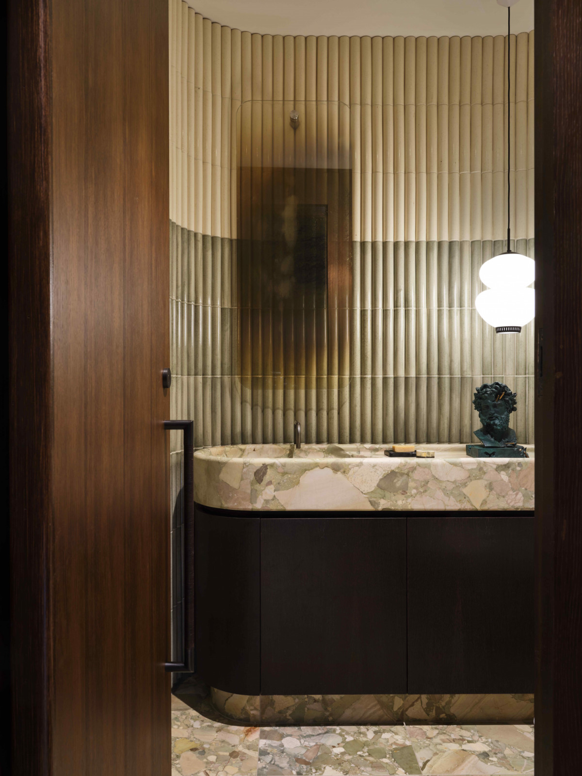 A customised mirror by Hungarian artist Boldizar Senteski