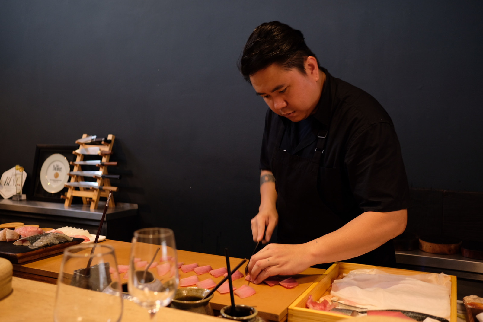 Chef Jack Weldie working his magic at Chipta 11a
