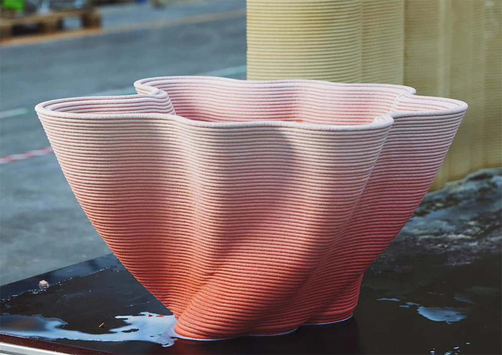 High Sense 3D printed table at Find Design Fair 2025