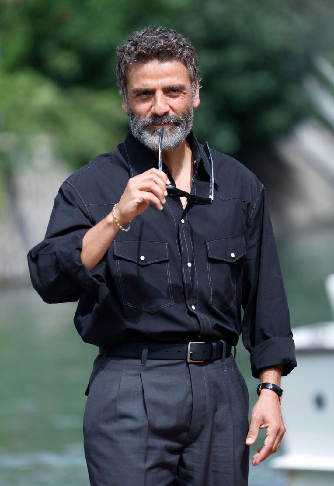 Relaxed European tailoring with a sleek Lemaire shirt (Photo: Getty Images)