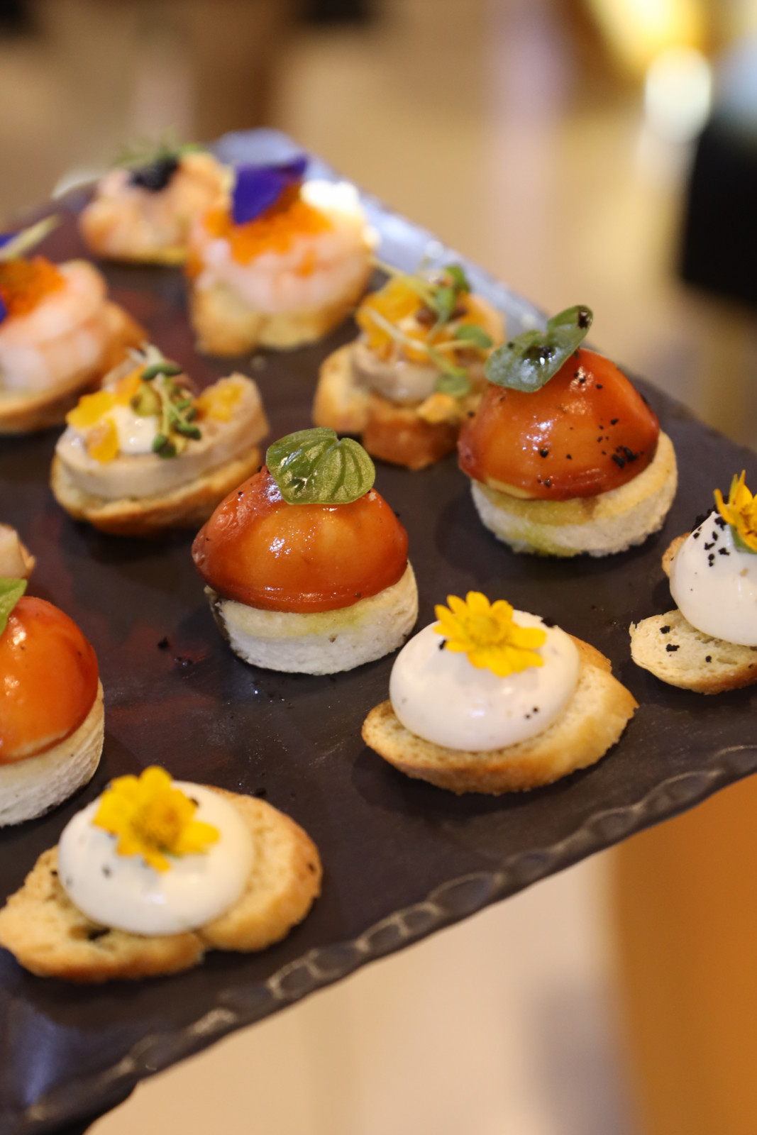 Delightful canapes at the Asia's Most Stylish launch event