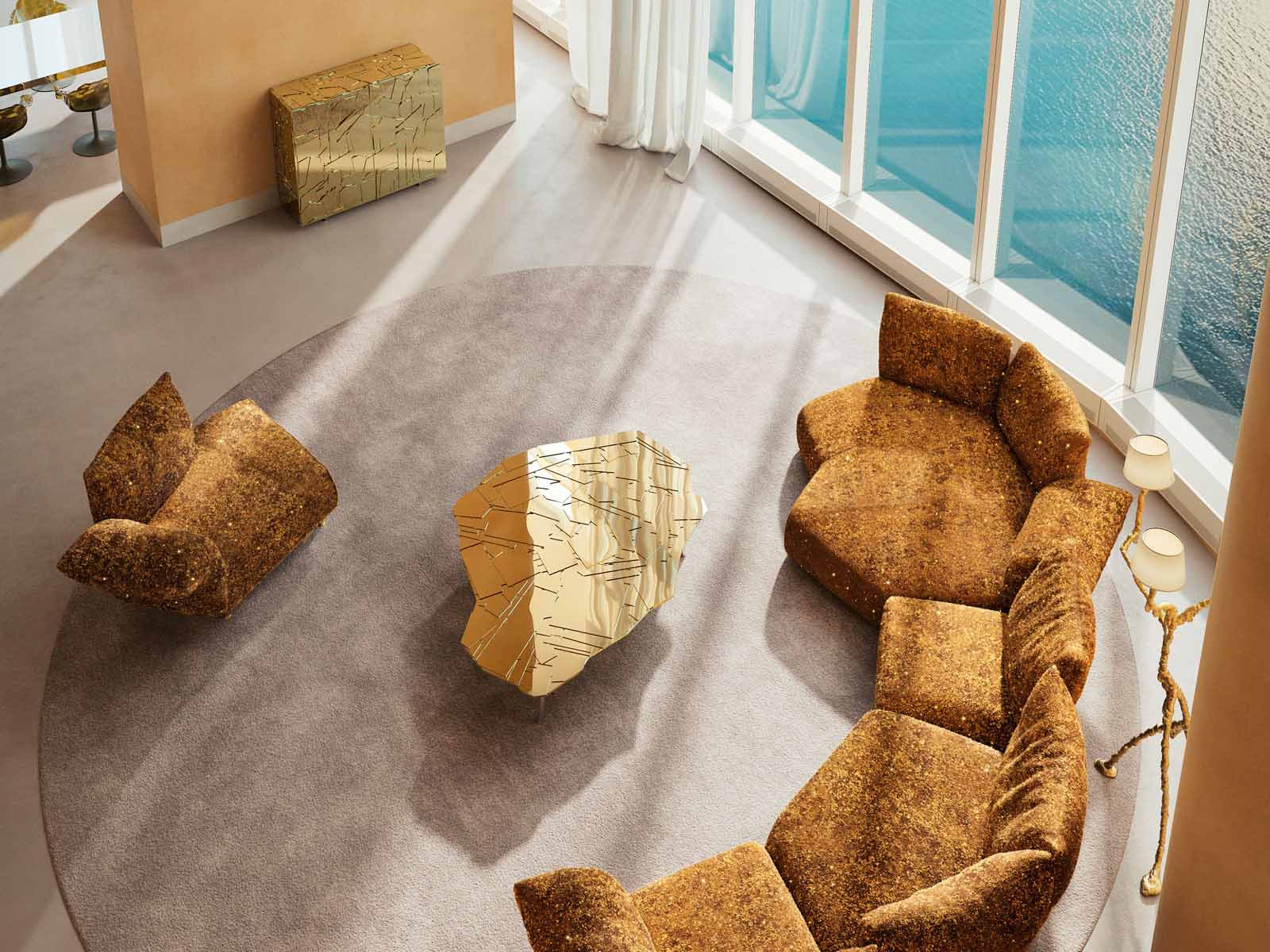 Edra's Gems embellished sofas and armchairs showcased at Salone del Mobile.Milano 2025