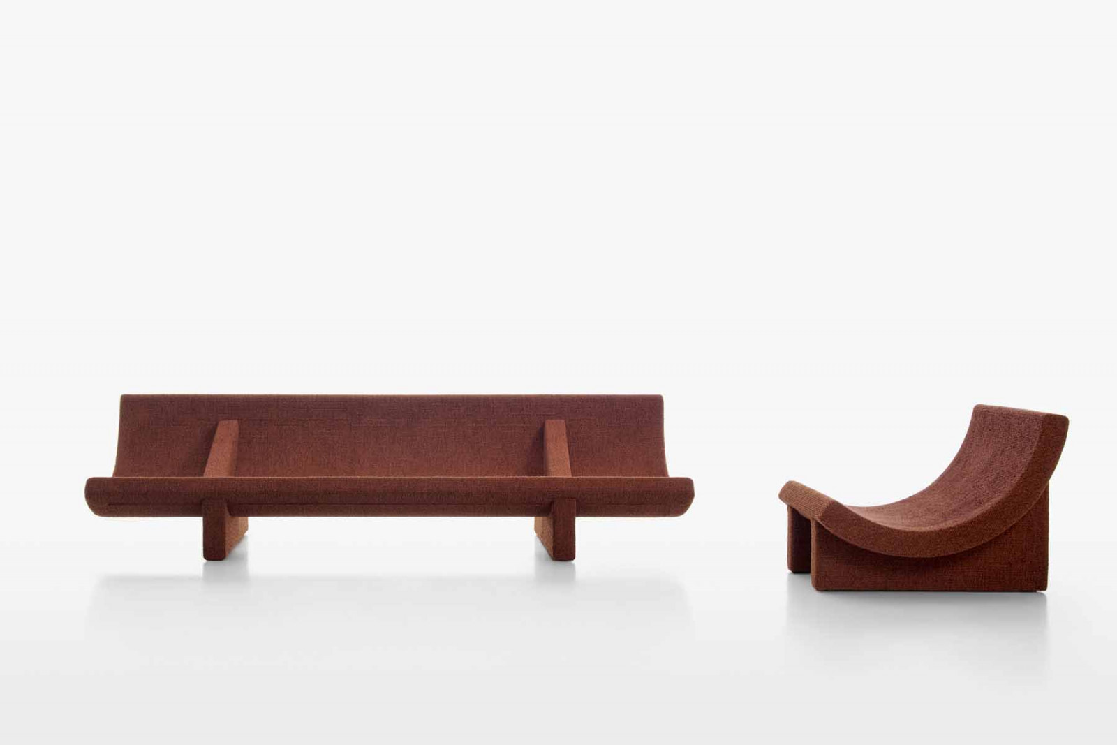 Philippe Malouin’s Trench armchair for Acerbis showcased at Salone del Mobile.Milano 2025