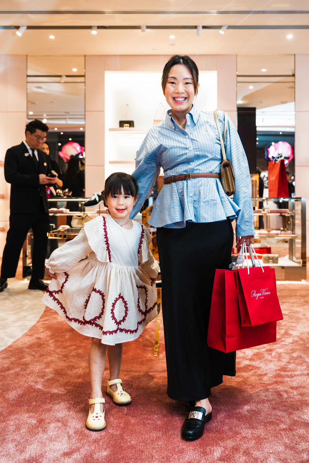 Noelle Chu and daughter