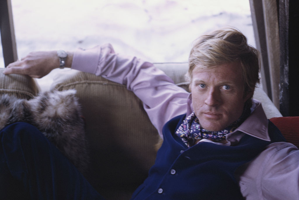 American actor Robert Redford during the filming of 'Downhill Racer', May 1969. (Photo by Ernst Haas/Getty Images)