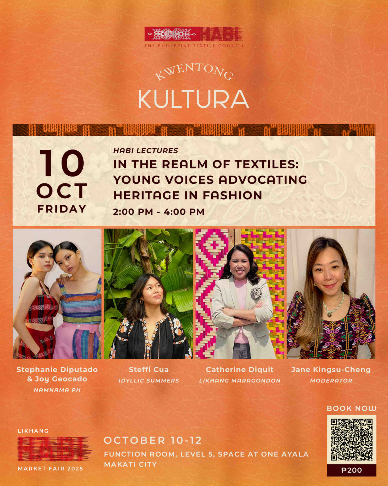 ‘Kwentong Kultura: The HABI Lectures’ Day 1 speakers (Photo: courtesy of HABI: The Philippine Textile Council)