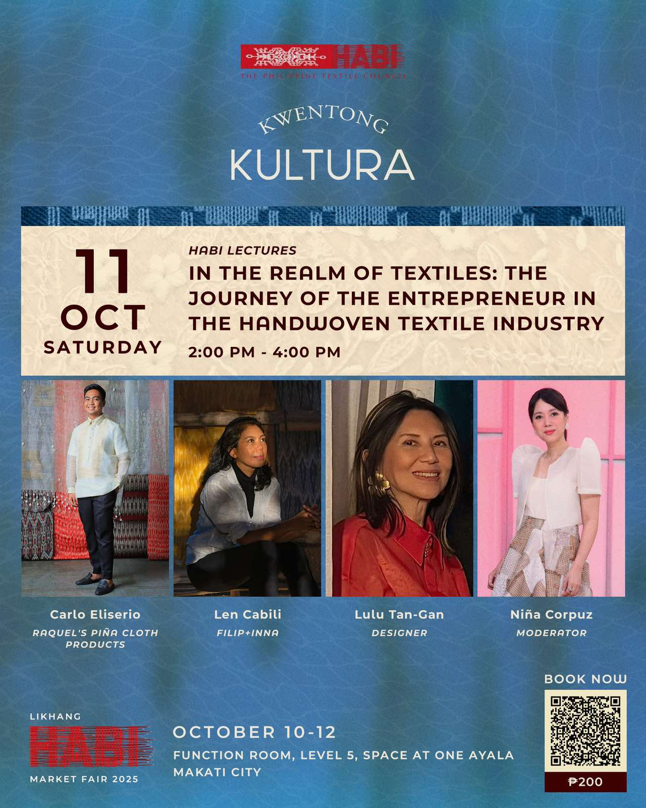 ‘Kwentong Kultura: The HABI Lectures’ Day 2 speakers (Photo: courtesy of HABI: The Philippine Textile Council)