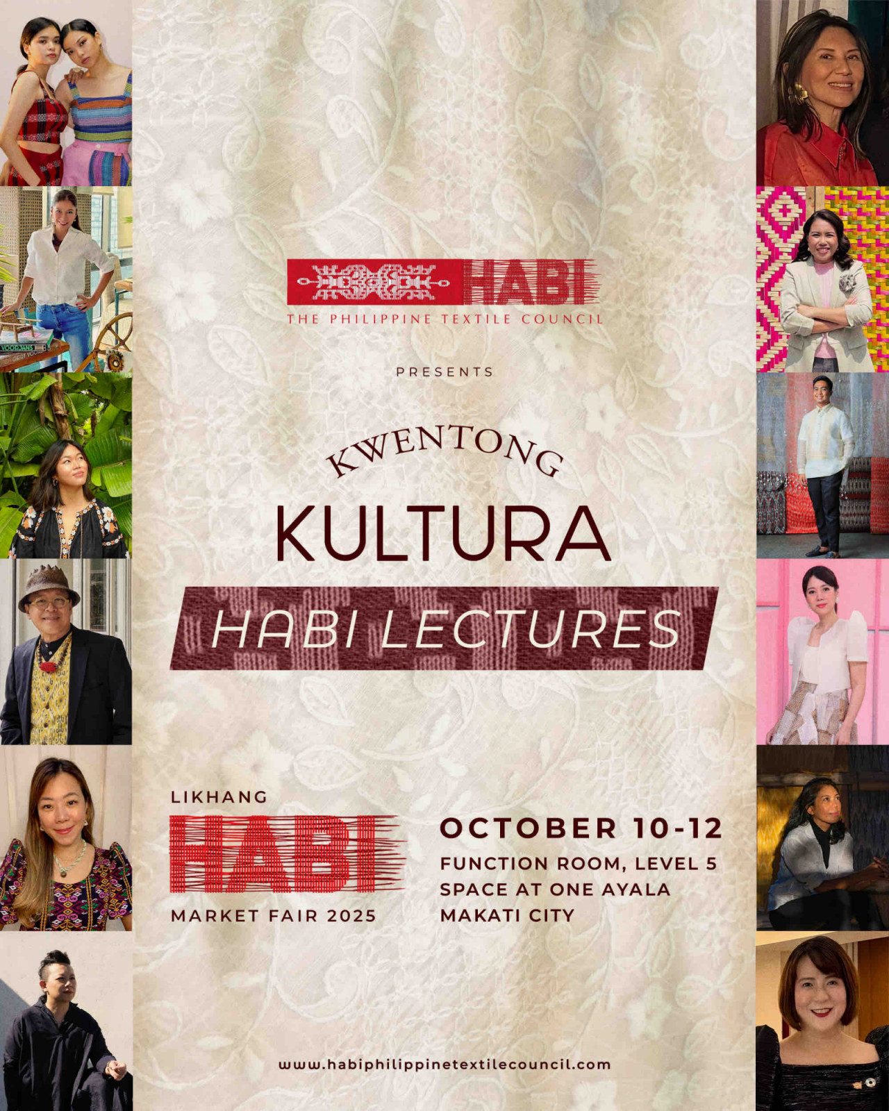 The ‘Kwentong Kultura: The HABI Lectures’ official poster (Photo: courtesy of HABI: The Philippine Textile Council)