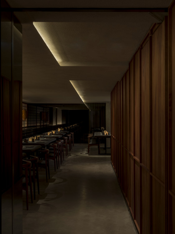 Sushi Park restaurant at the Saint Laurent Rive Droite Store on rue Saint Honore in Paris, France - Photo ©Kristen Pelou