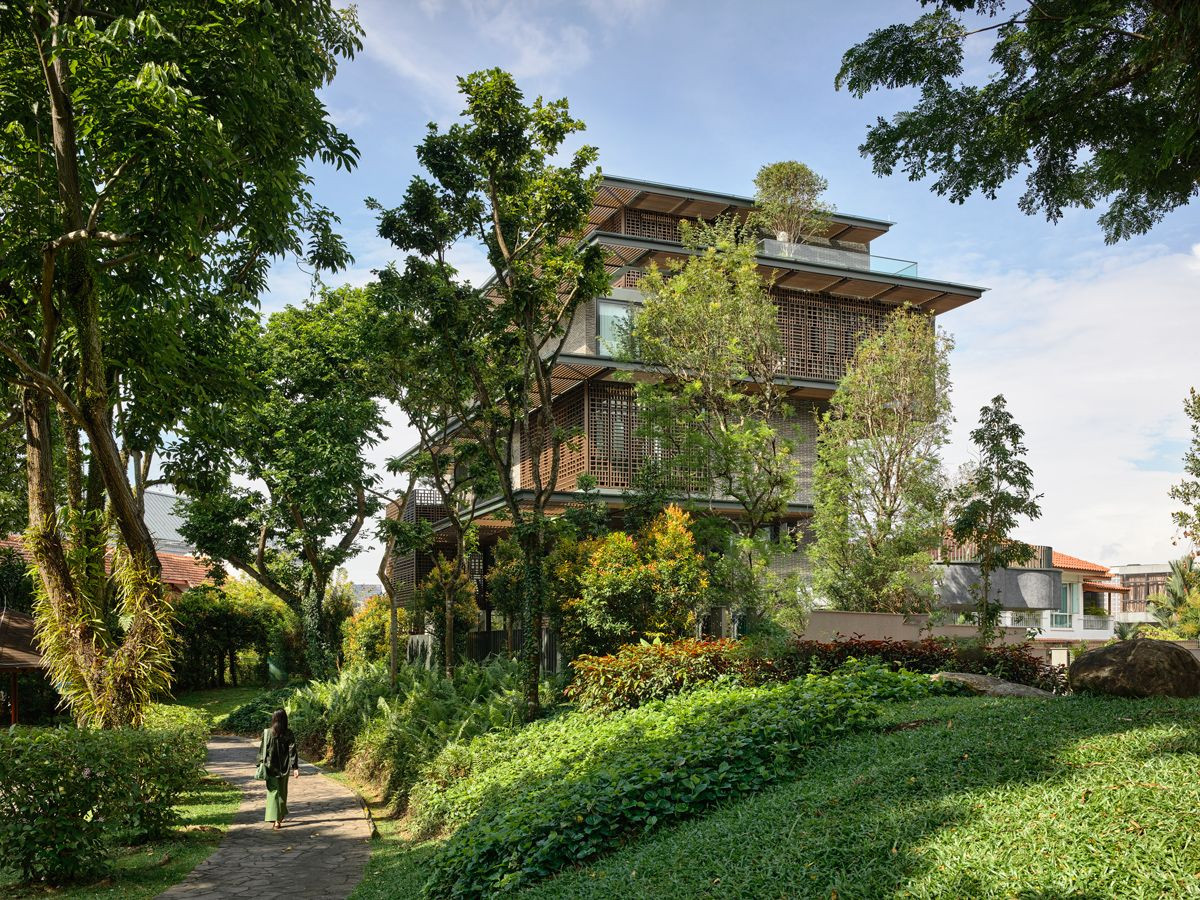 The lush greenery surrounding the house of the Old Chang Kee chairman evokes a fantastical view (Photo: Derek Swalwell)