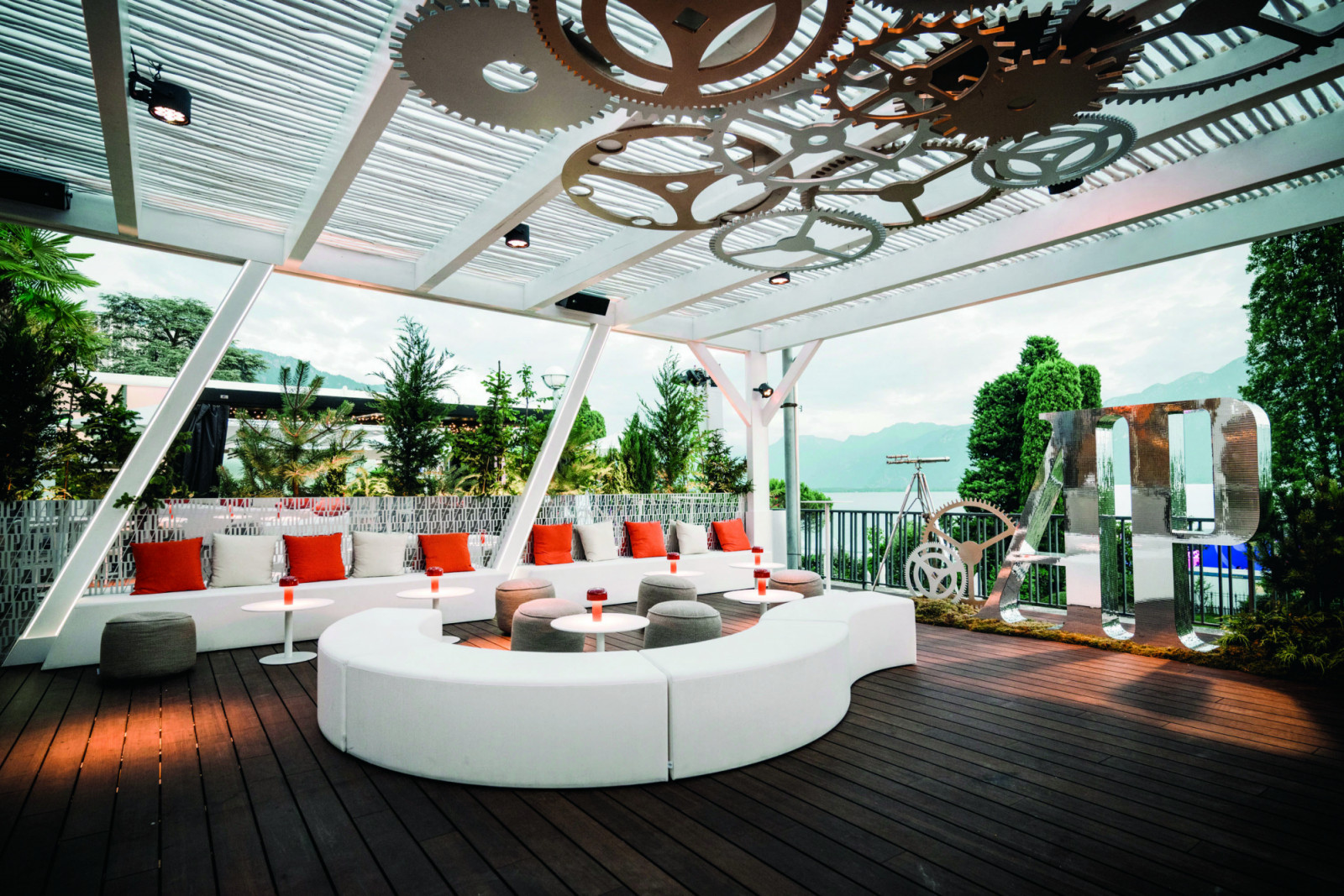 The AP Lounge at Montreux Jazz Festival (Photo: courtesy of Audemars Piguet)