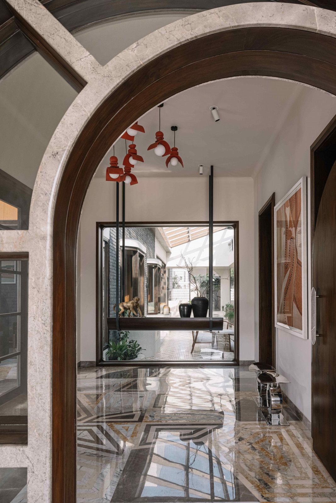 The residence also adheres to the principles of Manaiyadi Shastram