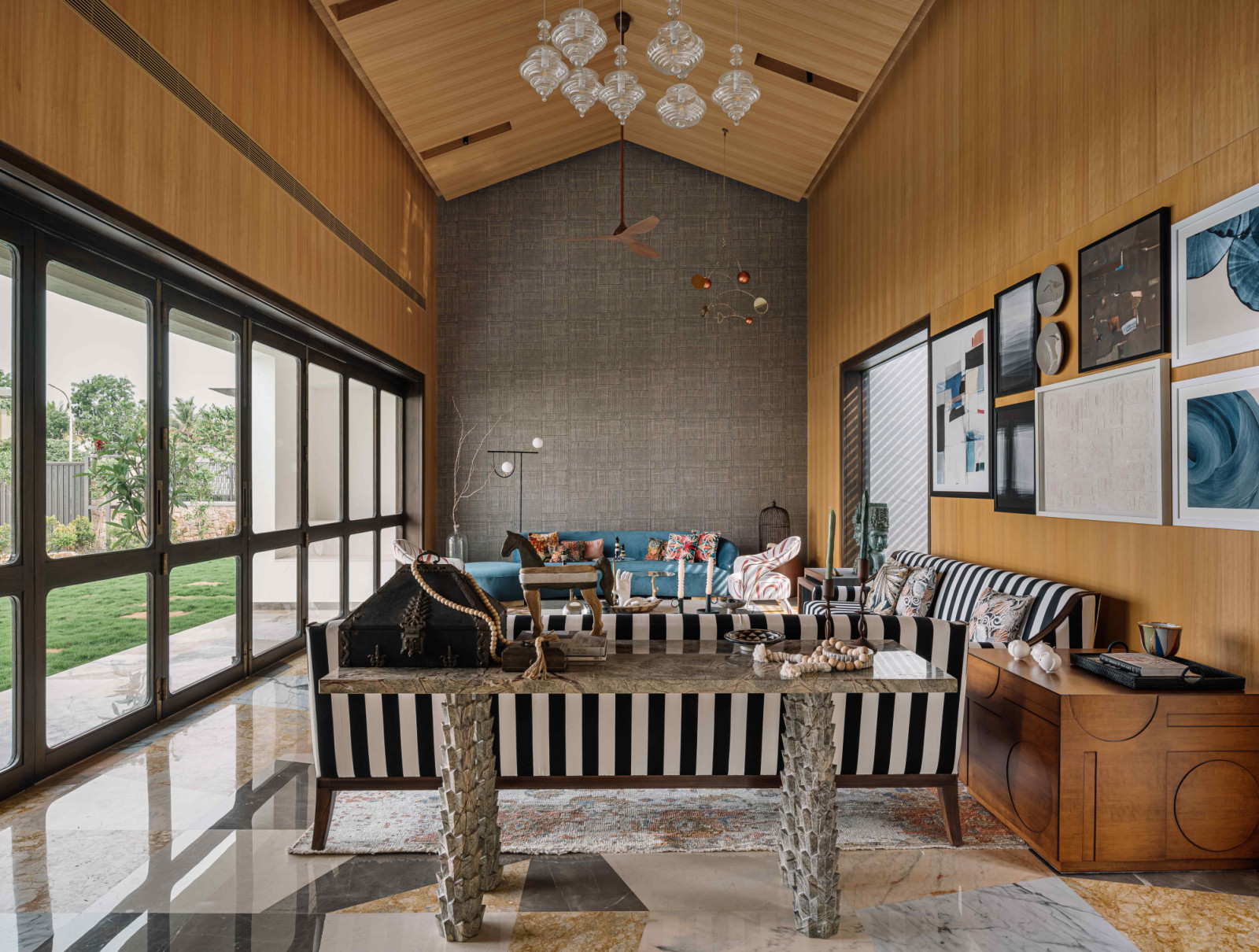 Calm neutrals in the living room that create serenity