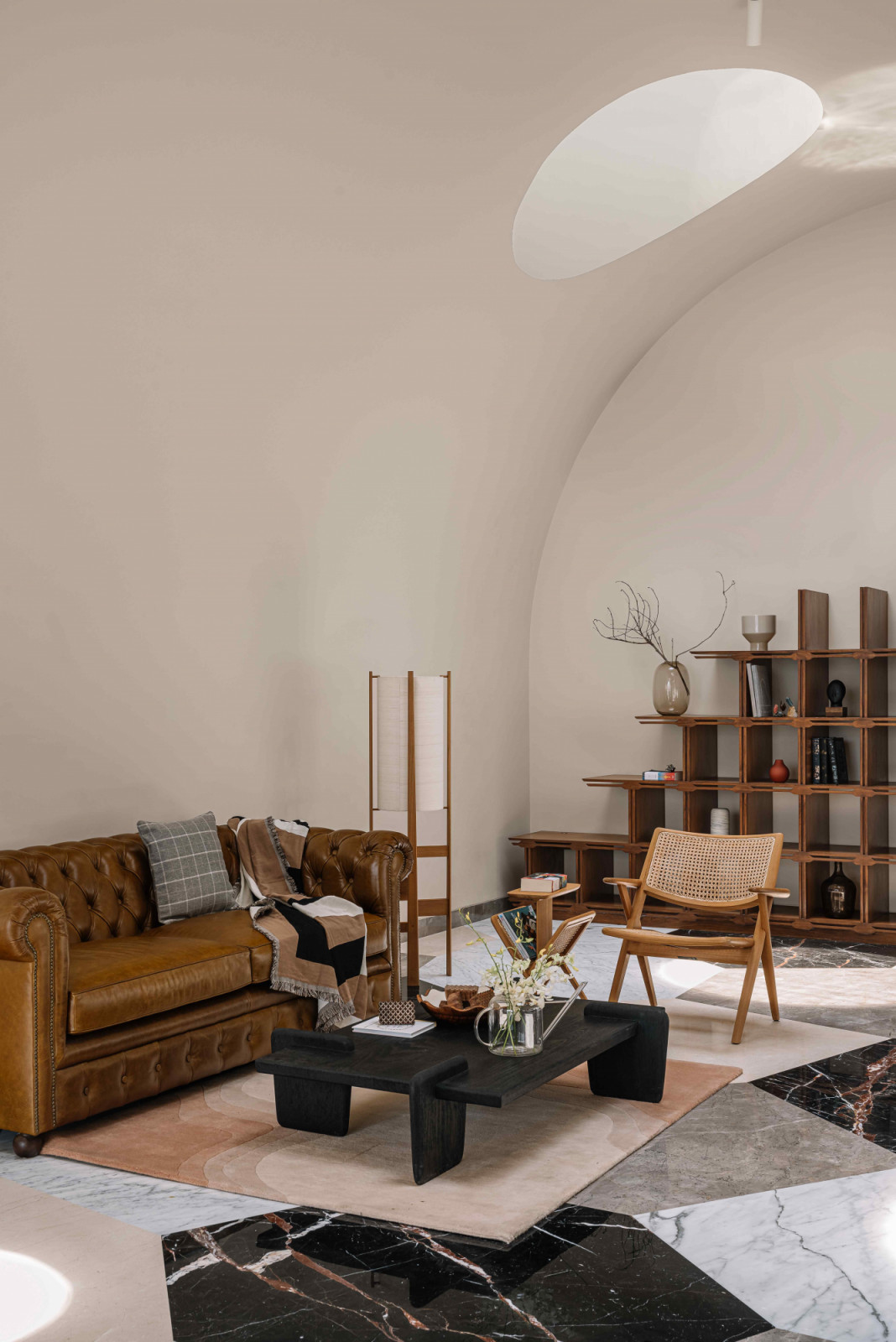 Featuring furnishings by local artists and craftsmen