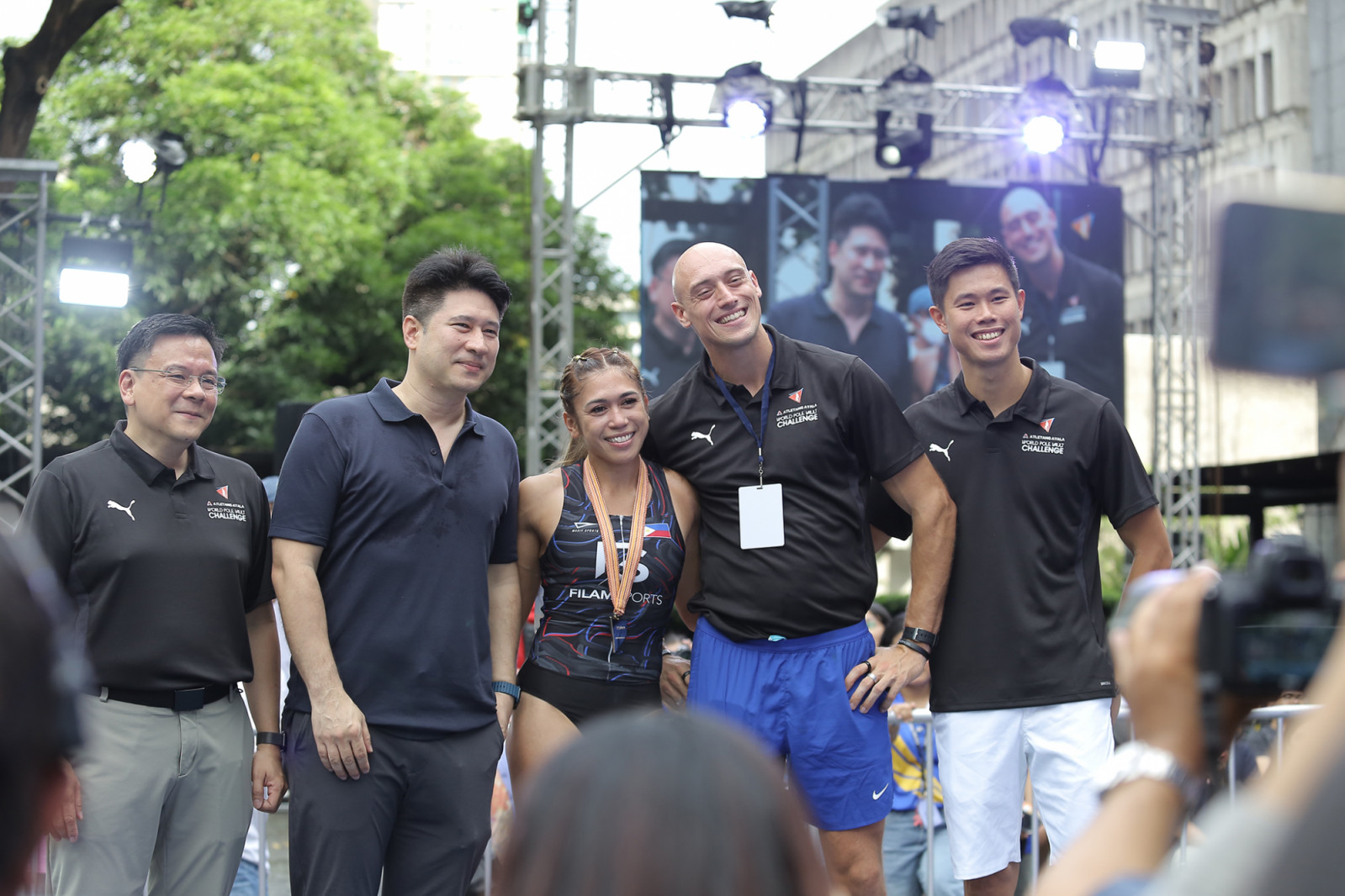 Alyana Nicolas is the gold medallist in the women's division of the National Pole Vault Competition (Photo: Edwin Hermoso)