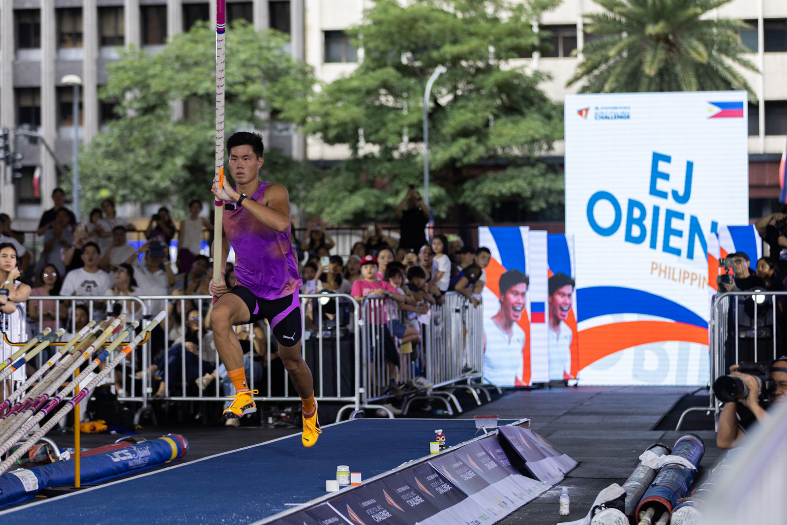 EJ Obiena was the first Filipino pole vaulter to qualify for the Olympics, competing in Paris 2024 (Photo: Rolly Barayang)