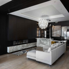 The Vancouver home blends of the younger generation’s favoured minimalist style with the older generation’s love for luxurious elegance