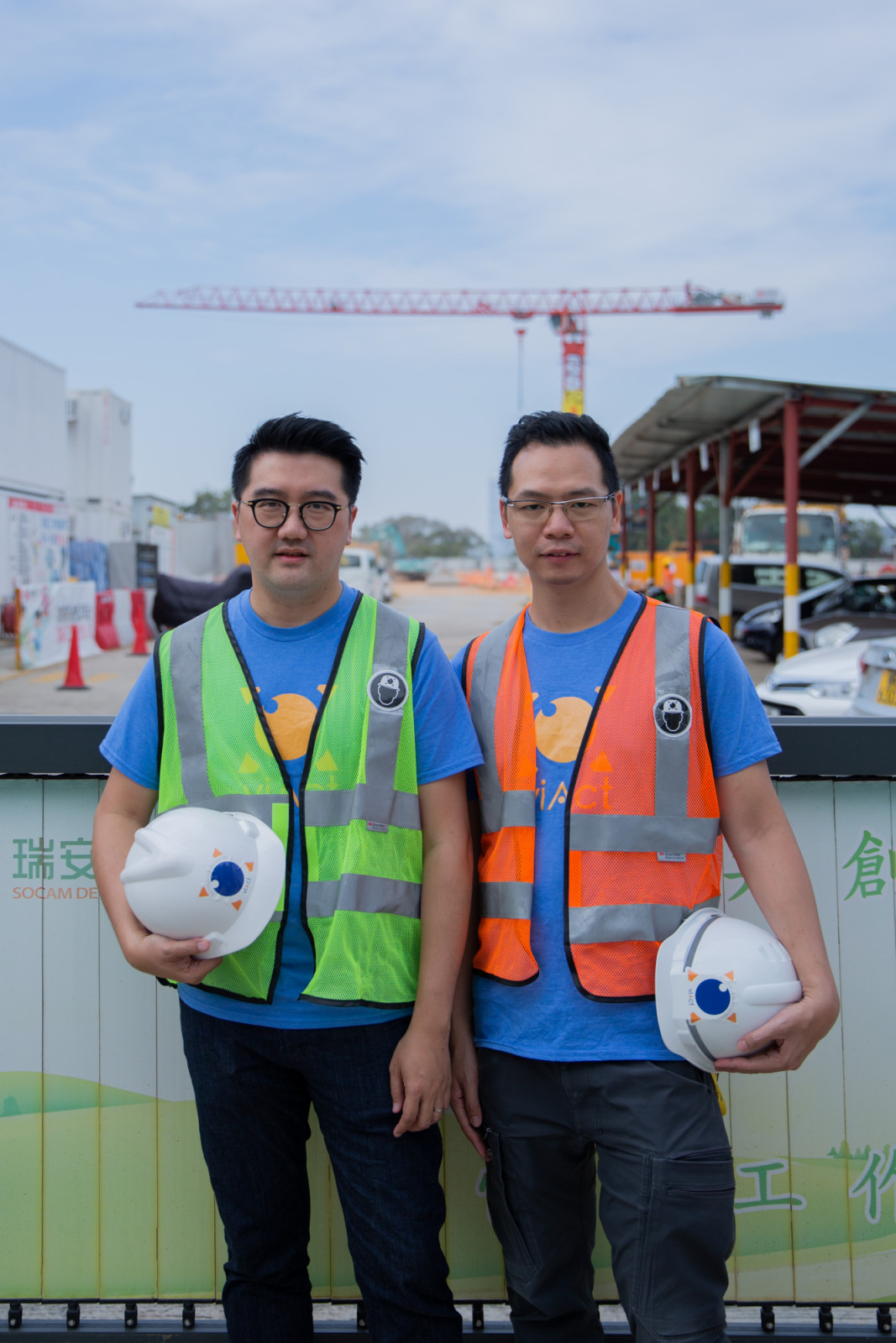 Ng and his co-founder and long-time friend Hugo Cheuk, both of whom have engineering backgrounds (Photo: ViAct)