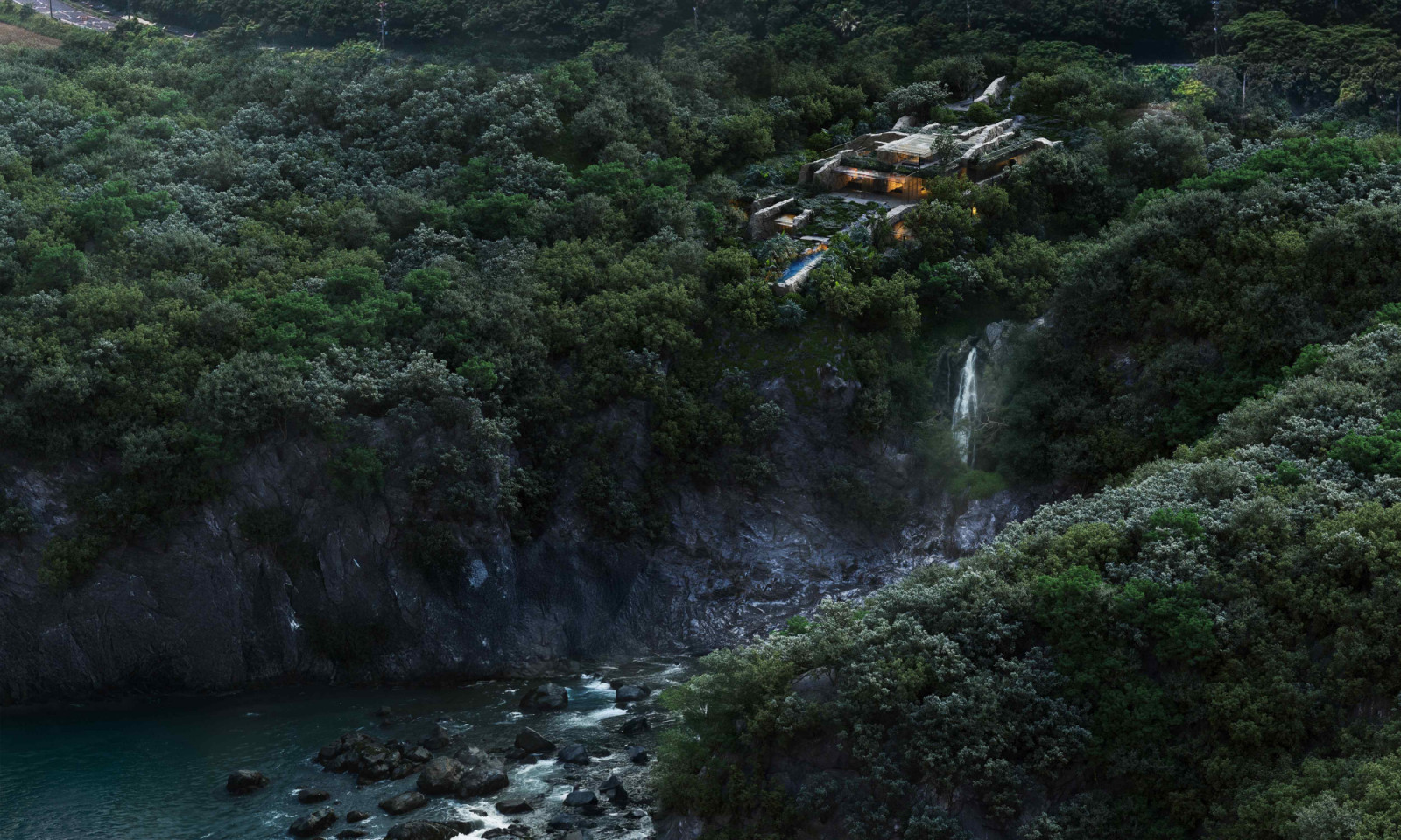 Not A Hotel Yakushima appears to rise organically from the earth