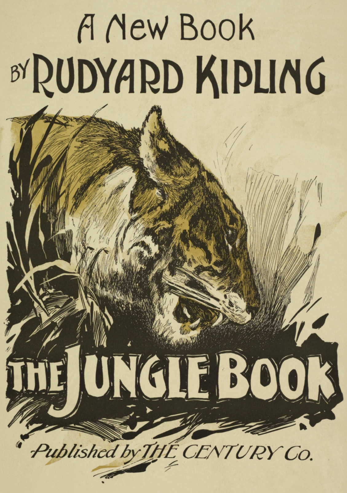 Poster advertising the novel "The Jungle Book" by Rudyard Kipling, 1903. From the New York Public Library. (Photo via Smith Collection/Gado/Getty Images).