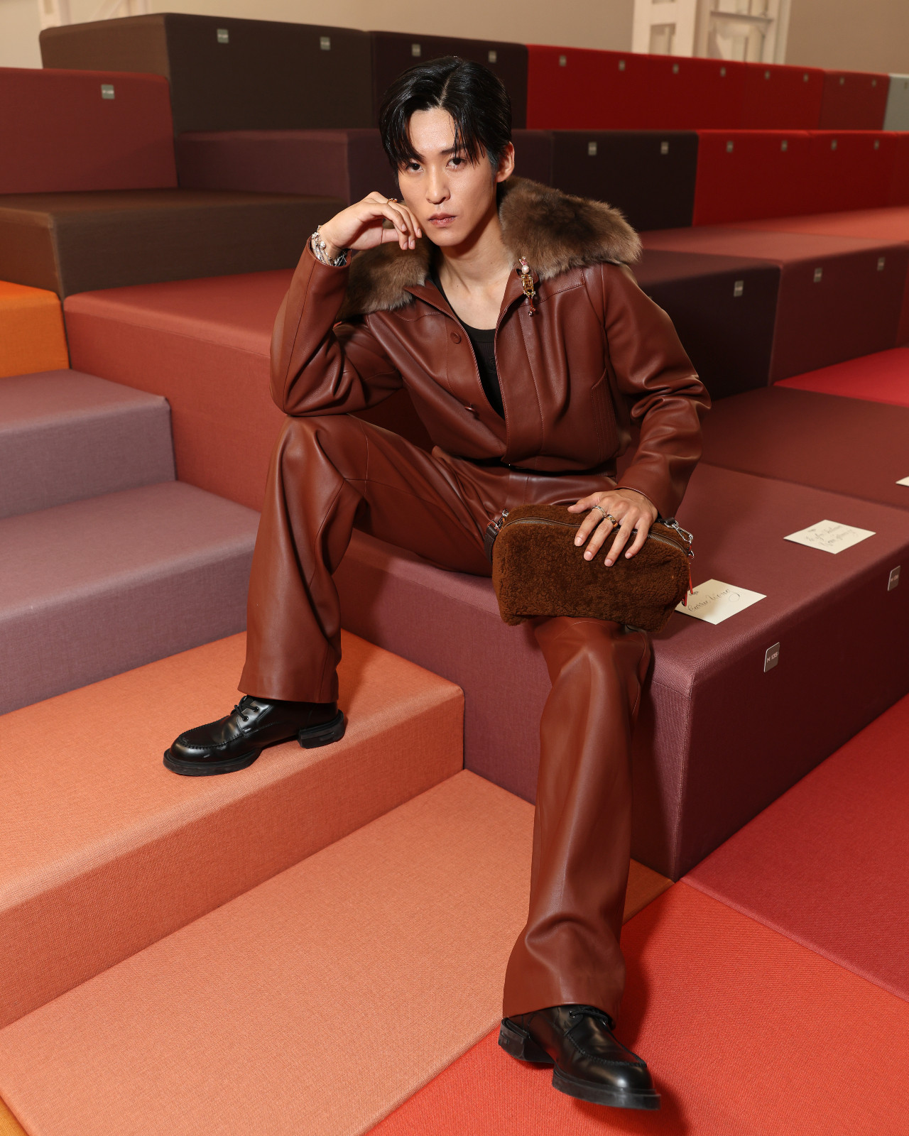 MILAN, ITALY - SEPTEMBER 24: Ren Meguro is seen front row at the Fendi fashion show during Milan Fashion Week Womenswear Spring/Summer 2026 on September 24, 2025 in Milan, Italy (photo by Arnold Jerocki/Getty Images for Fendi)