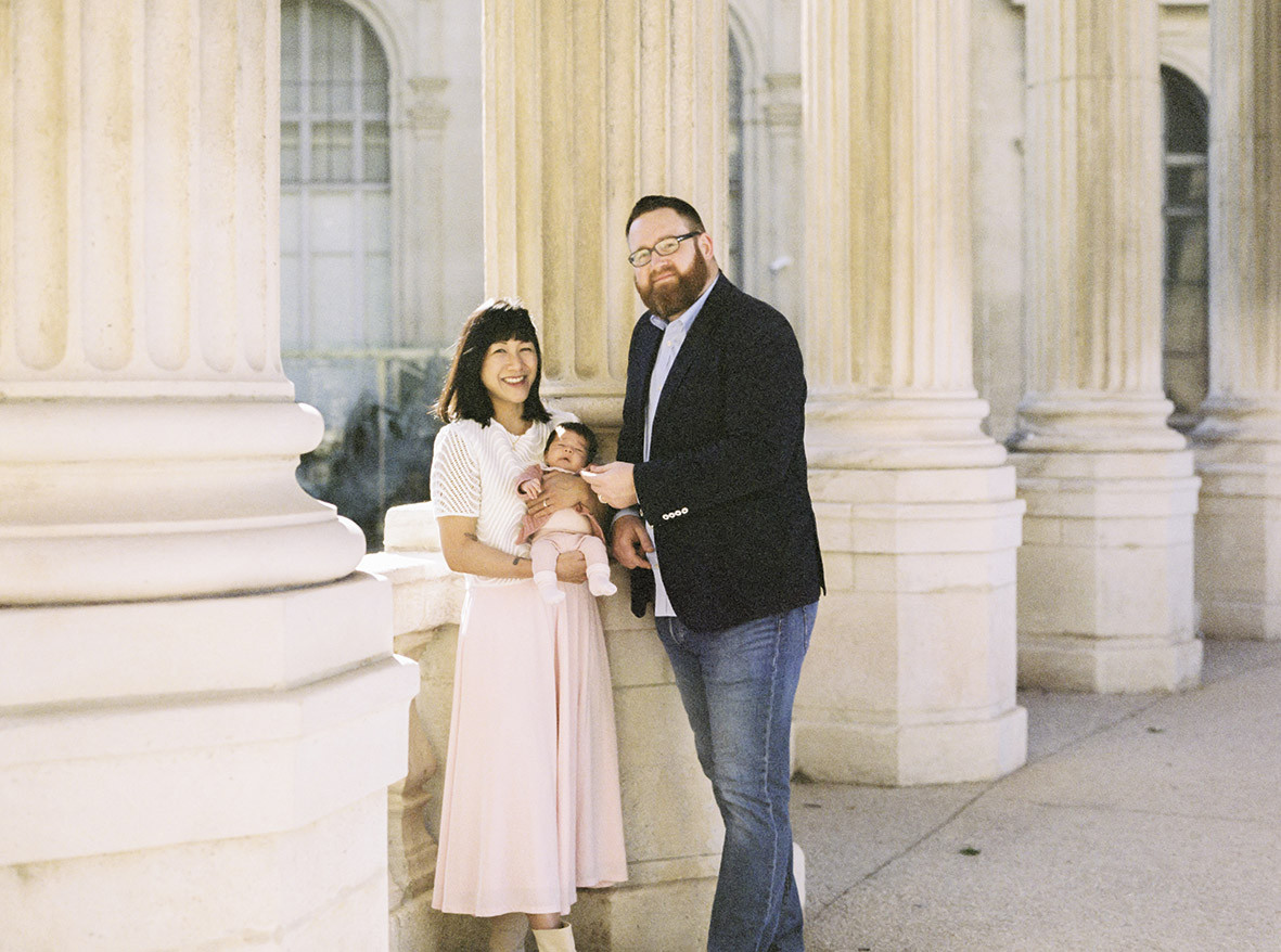 Sihan Lee, with her husband Mathieu and daughter Averi