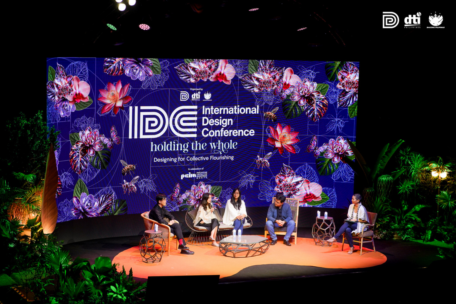 A panel discussion at the DTI Design Center of the Philippines' ninth International Design Conference, entitled "Holding The Whole"