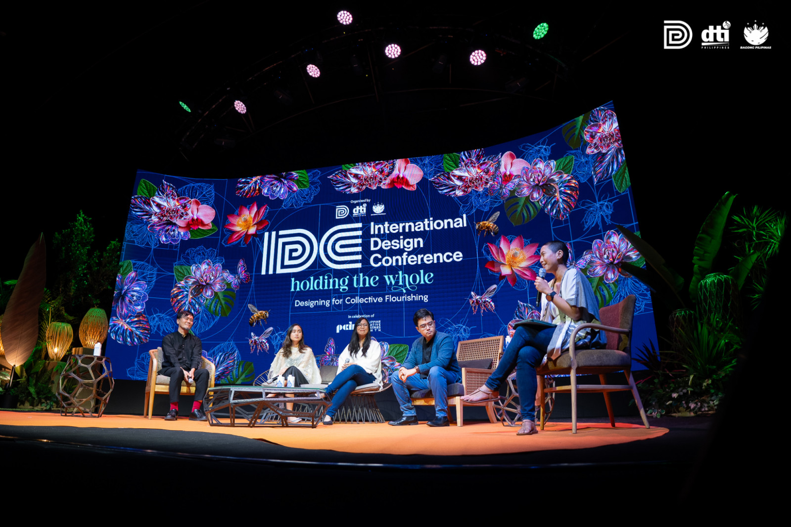 A panel discussion at the DTI Design Center of the Philippines' ninth International Design Conference, entitled "Holding The Whole"