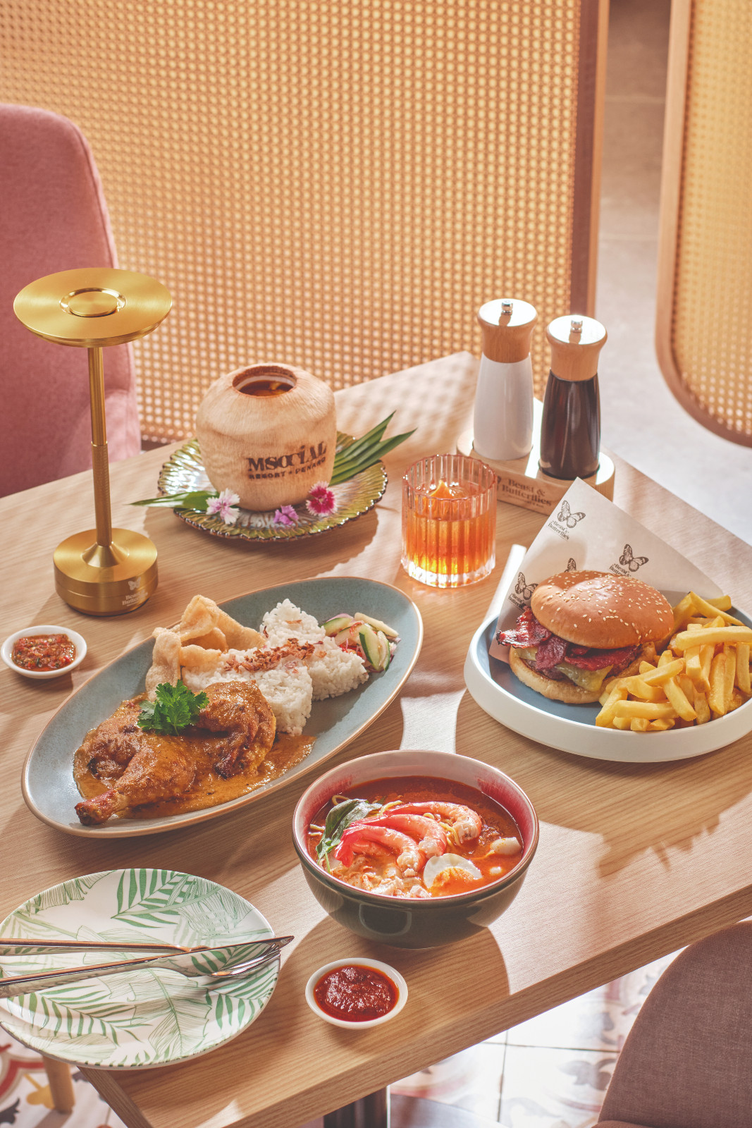 Beast & Butterflies, the brand’s signature restaurant, serves a lively blend of local and international flavours