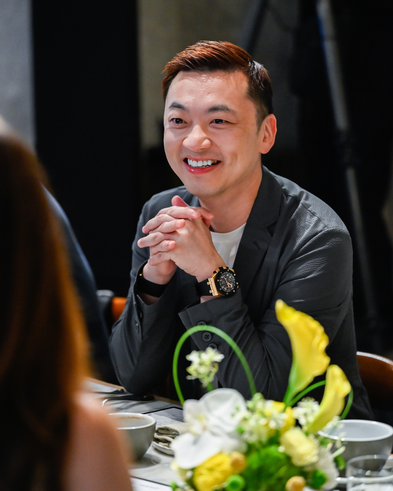 Danny Yeung, co-founder of Prenetics, chats with other guests (Photo: Tatler Hong Kong)