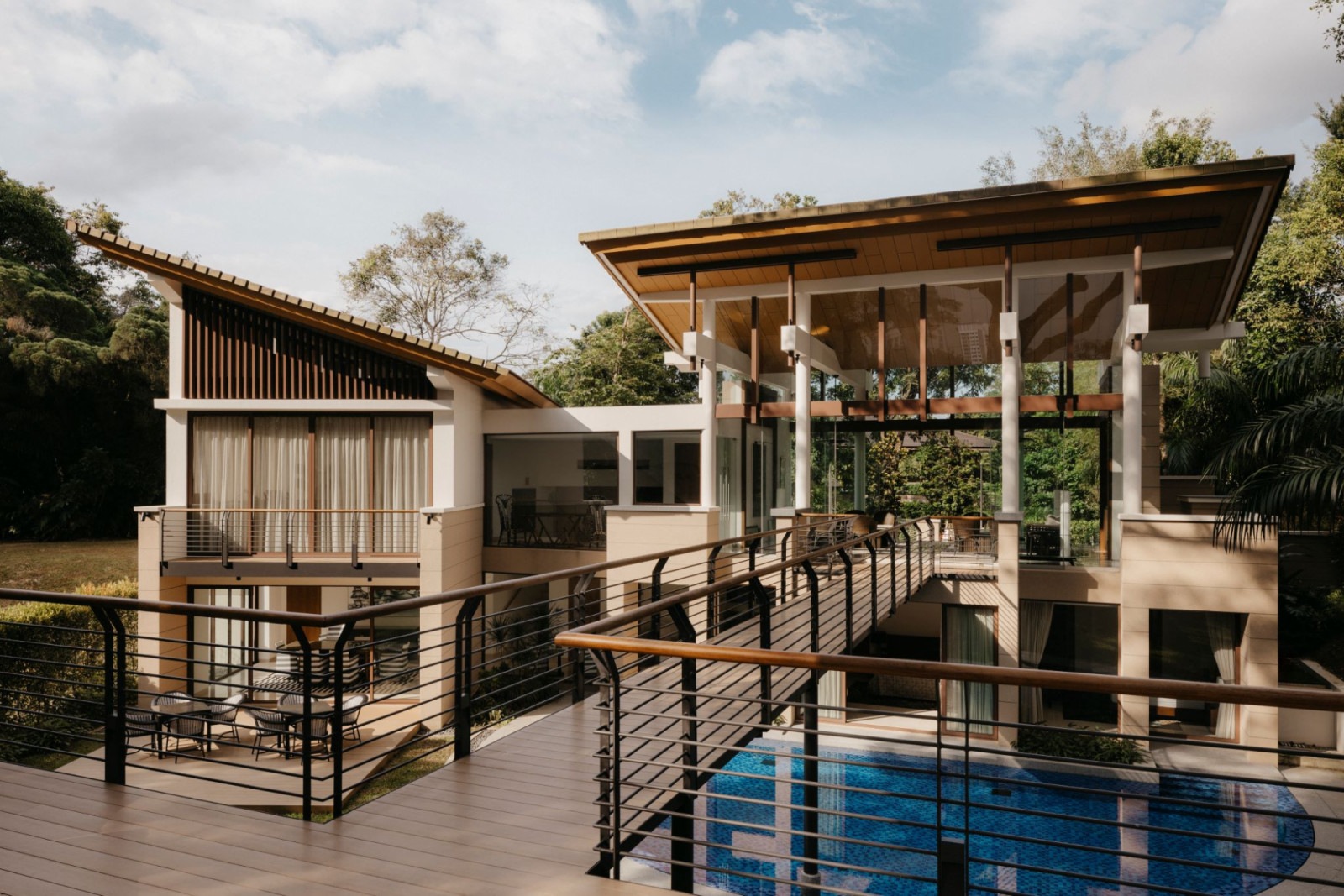 View of the Good Class Bungalow from the rain tree platfrom