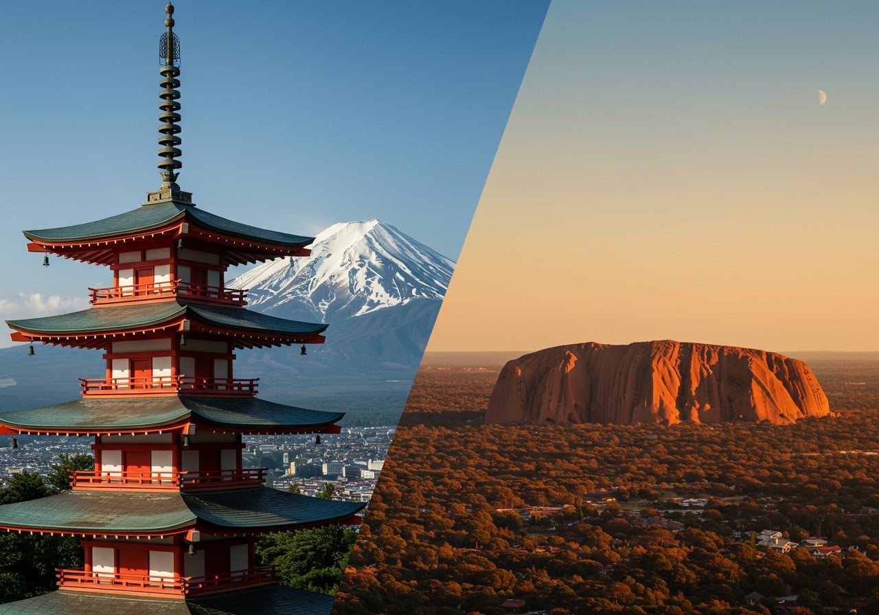 The study finds that Japan and Australia are main locations for mini retirement destinations (AI Generated image)