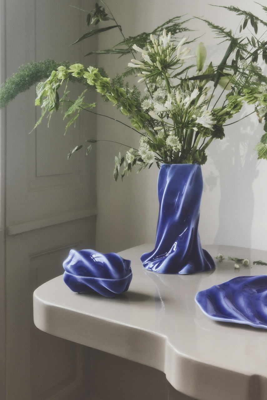 Royal Copenhagen’s Kontur line is inspired by the ocean