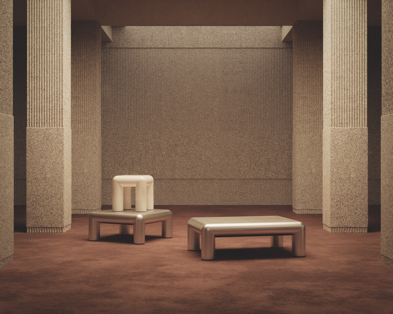 Formarkivet’s Cubio table features tactile curves